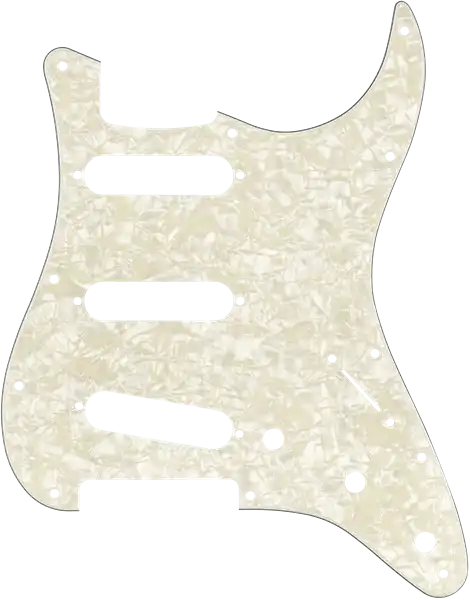 Fender Pickguard, Stratocaster® S/S/S, 11-Hole Mount, Aged White Pearl, 4-Ply